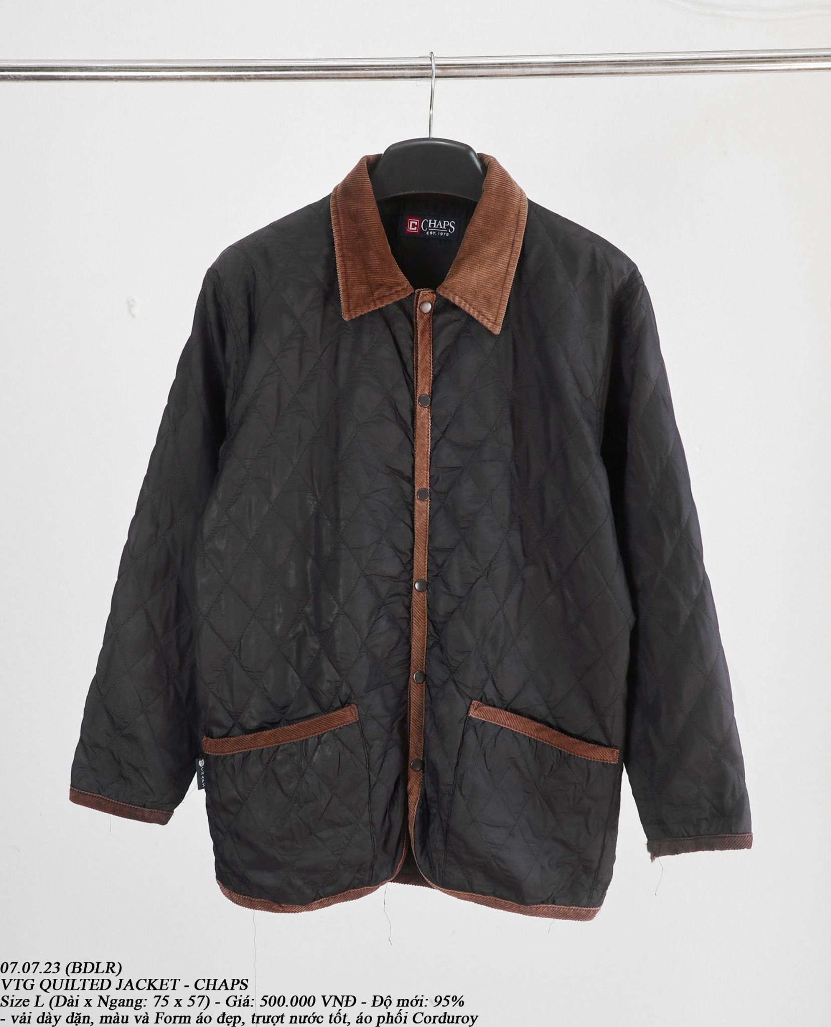  07.07.23 - VTG QUILTED JACKET - CHAPS 