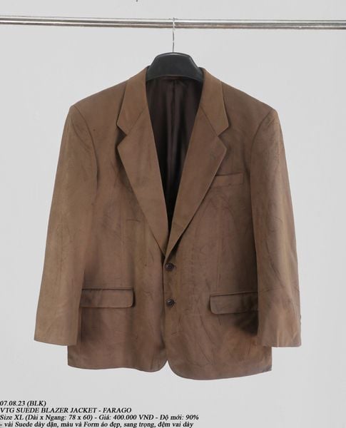  07.08.23 - VTG SUEDE BLAZER JACKET - FARAGO 