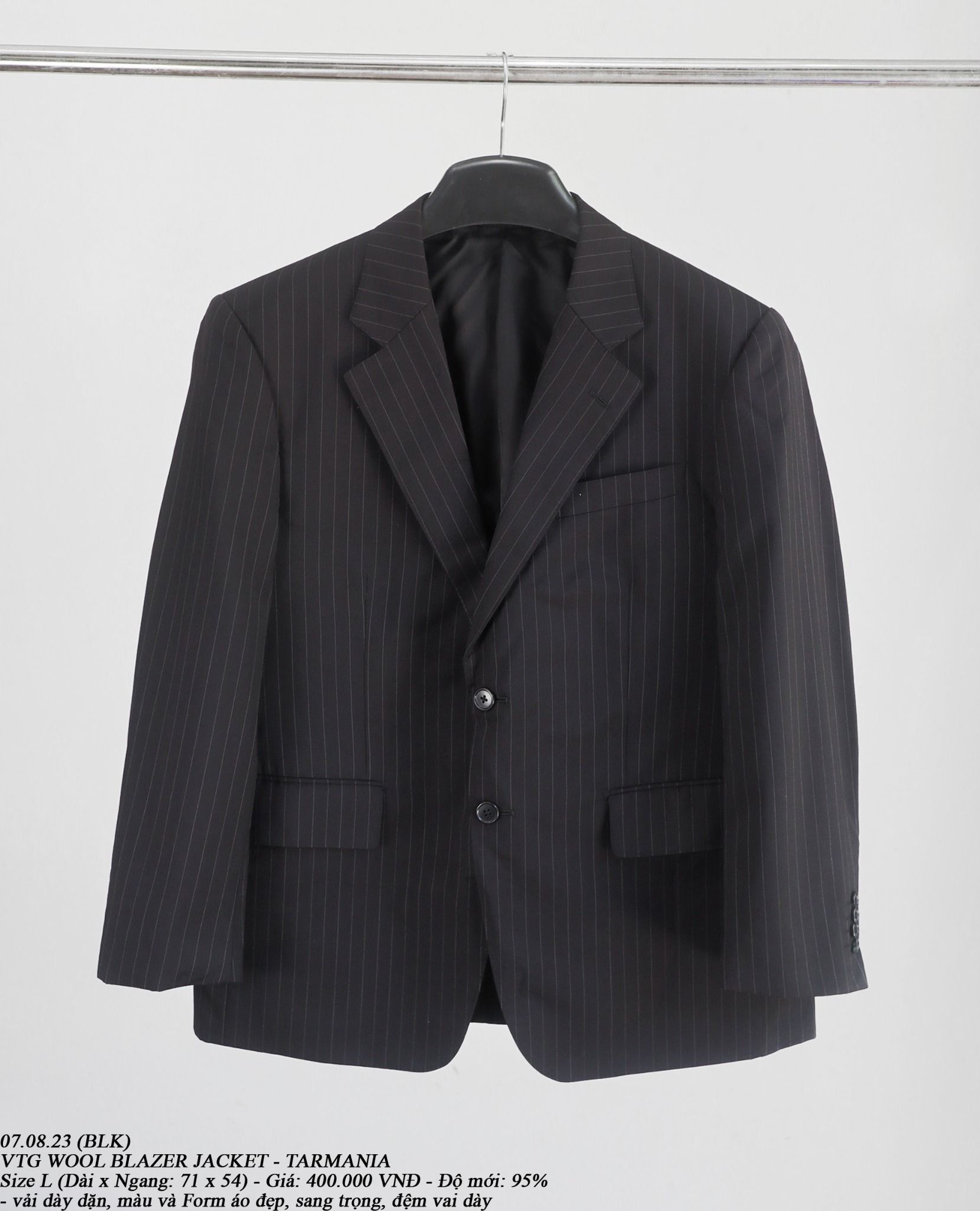  07.08.23 - VTG WOOL BLAZER JACKET - TARMANIA 