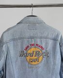  07.10.23 - VTG TRUCKER DENIM JACKET - HARDROCK CAFE by LEE 90s 