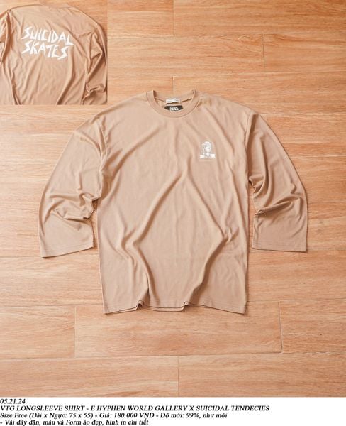  05.21.24 - VTG LONGSLEEVE SHIRT - E HYPHEN WORLD GALLERY X SUICIDAL TENDECIES 