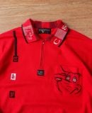  05.21.24 - VTG LONGSLEEVE ZIP POLO SHIRT - CARLO VALENTINO 