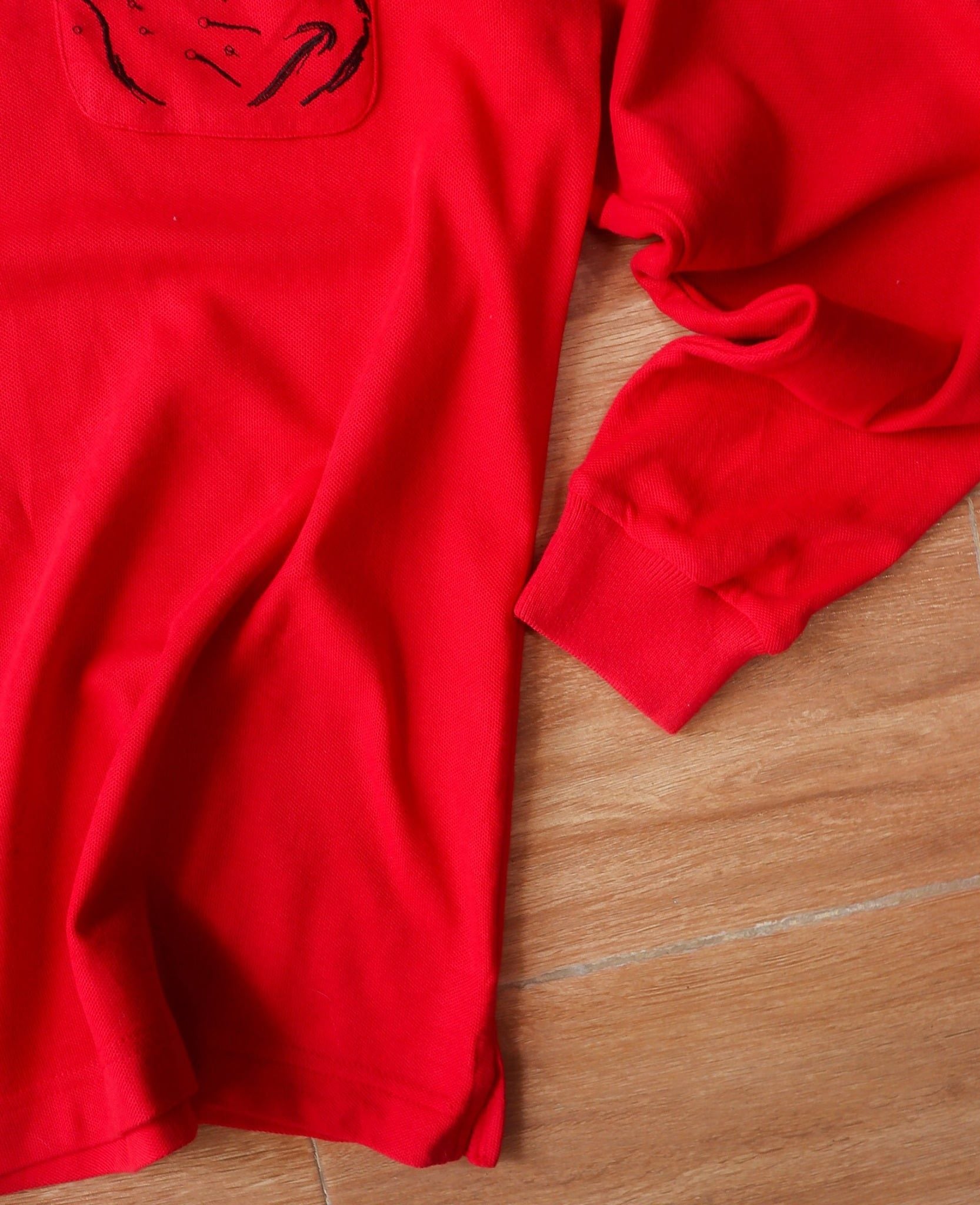  05.21.24 - VTG LONGSLEEVE ZIP POLO SHIRT - CARLO VALENTINO 