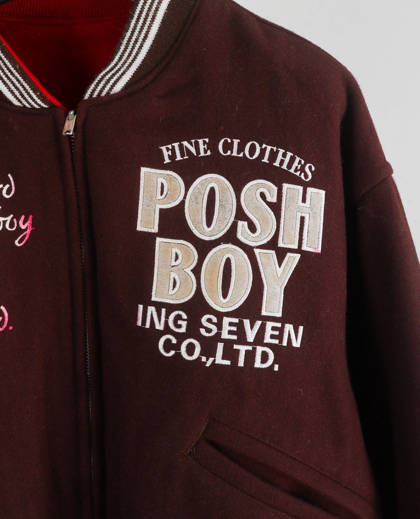  07.10.23 - VTG REVERSIBLE WOOL VARSITY JACKET - POSHBOY 90s 