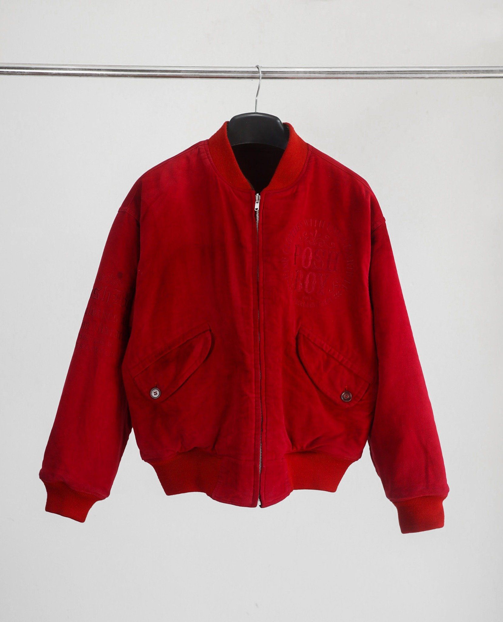  07.10.23 - VTG REVERSIBLE WOOL VARSITY JACKET - POSHBOY 90s 