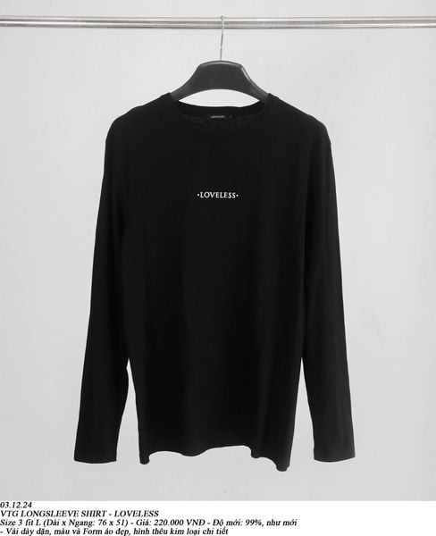  03.12.24 - VTG LONGSLEEVE SHIRT - LOVELELSS 
