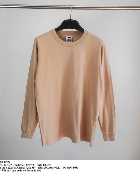  03.12.24 - VTG LONGSLEEVE SHIRT - PRO CLUB 