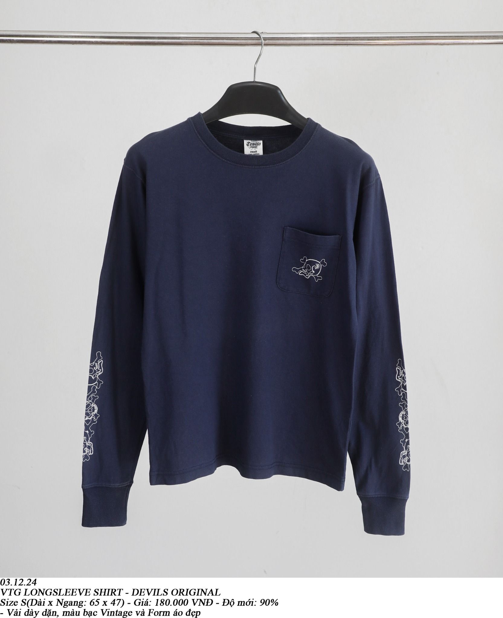  03.12.24 - VTG LONGSLEEVE SHIRT - DEVILS ORIGINAL 