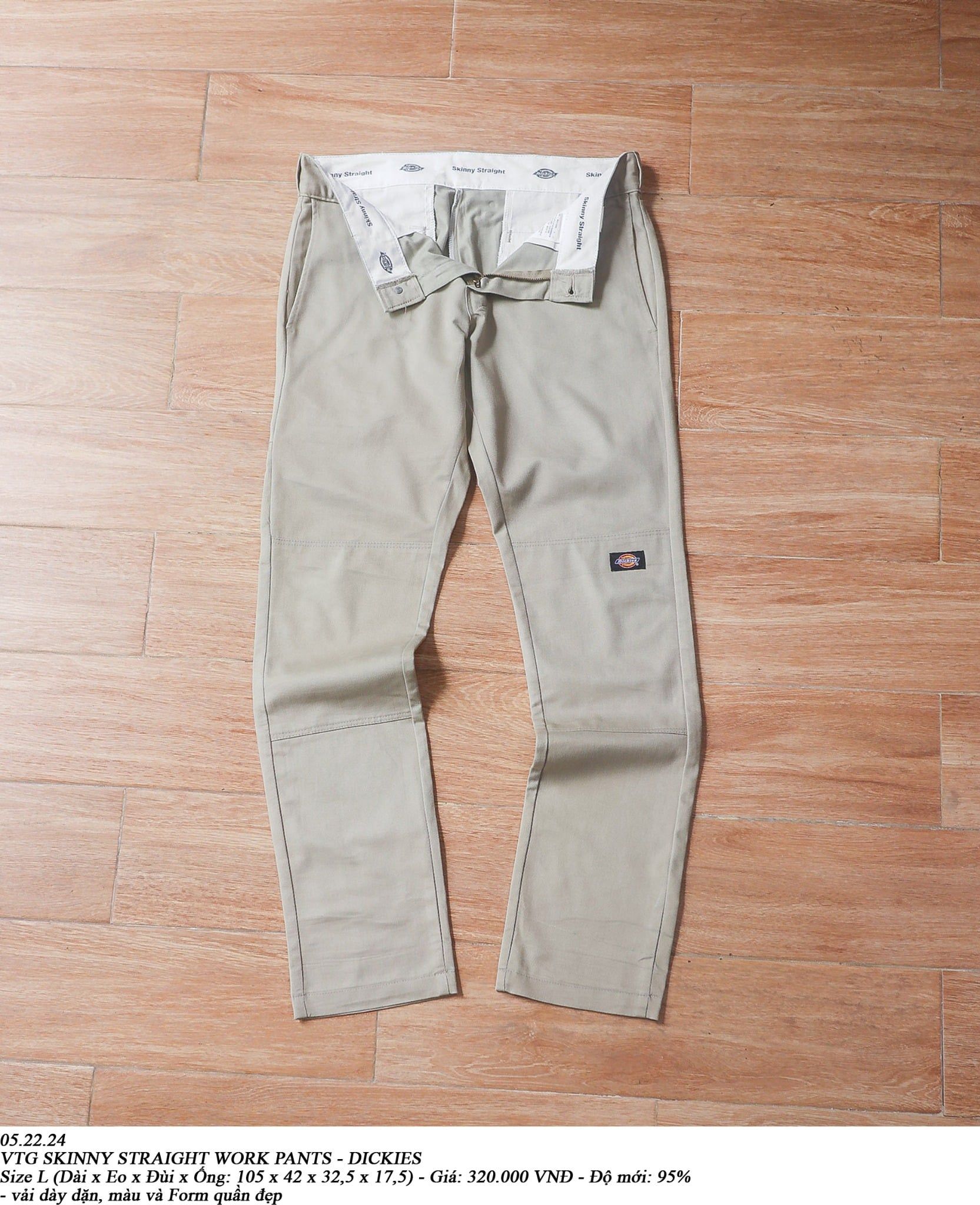  05.22.24 - VTG SKINNY STRAIGHT WORK PANTS - DICKIES 