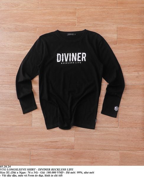  05.28.24 - VTG LONGSLEEVE SHIRT - DIVINER RECKLESS LIFE 