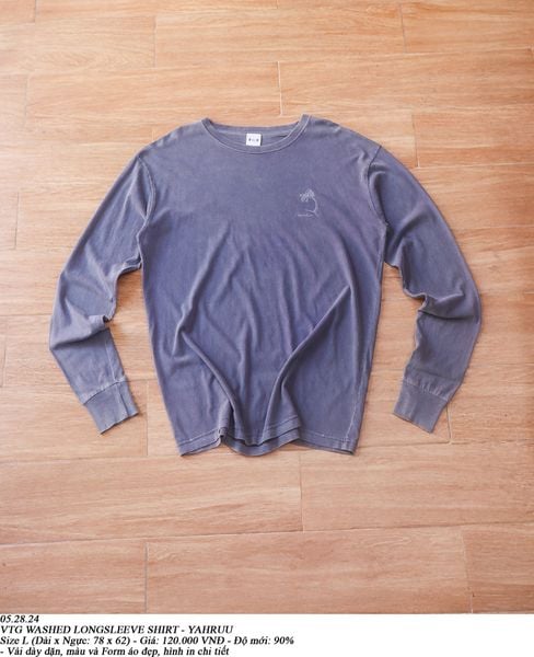  05.28.24 - VTG WASHED LONGSLEEVE SHIRT - YAHRUU 