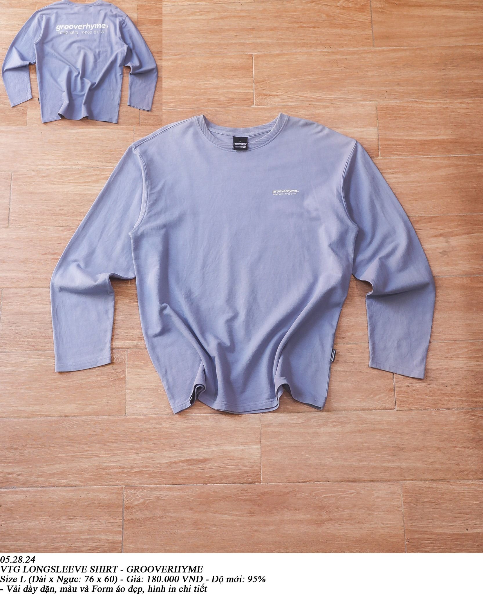  05.28.24 - VTG LONGSLEEVE SHIRT - GROOVERHYME 