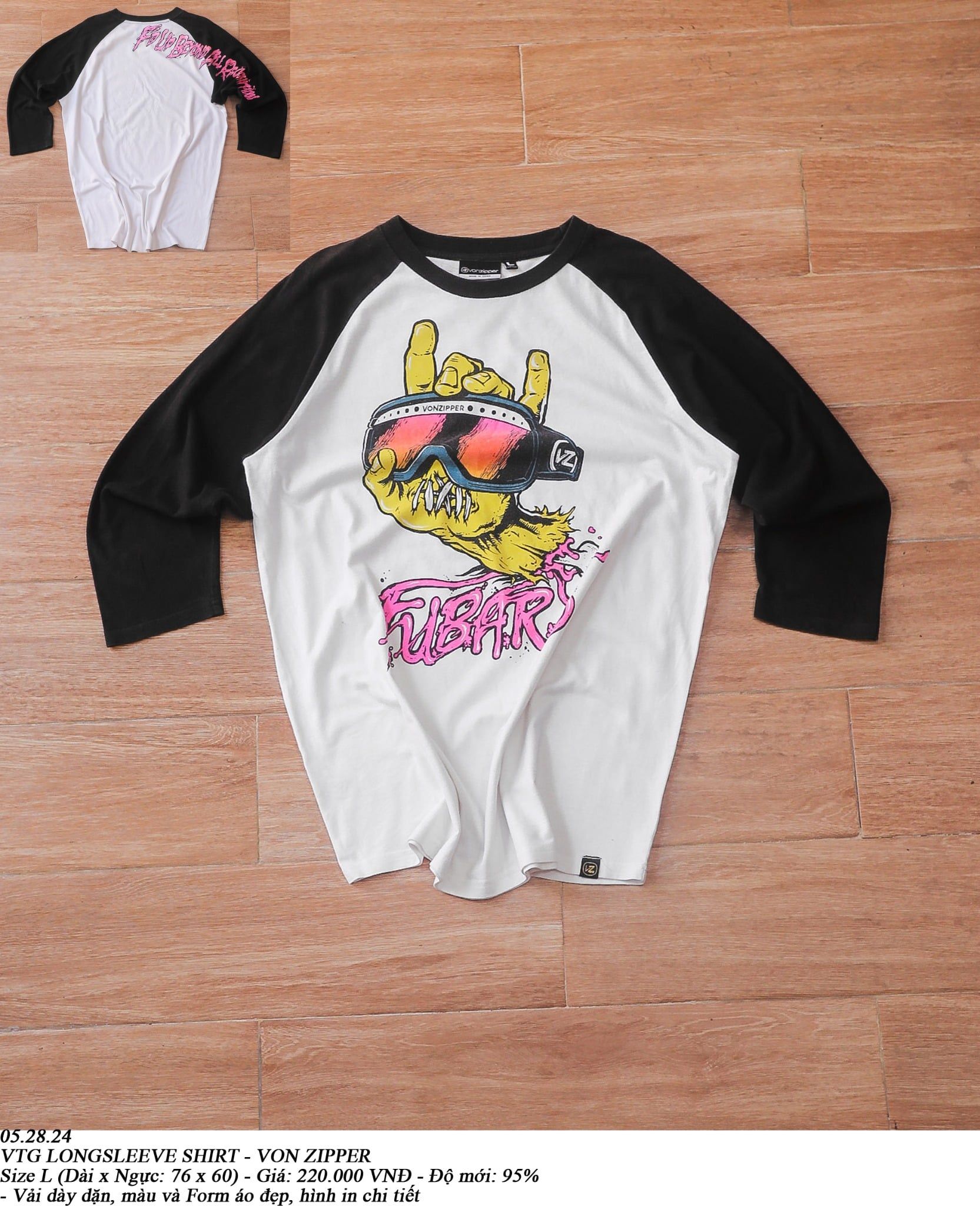  05.28.24 - VTG LONGSLEEVE SHIRT - VON ZIPPER 