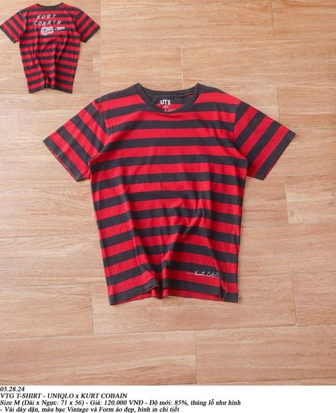  05.28.24 - VTG T-SHIRT - UNIQLO X KURT COBAIN 