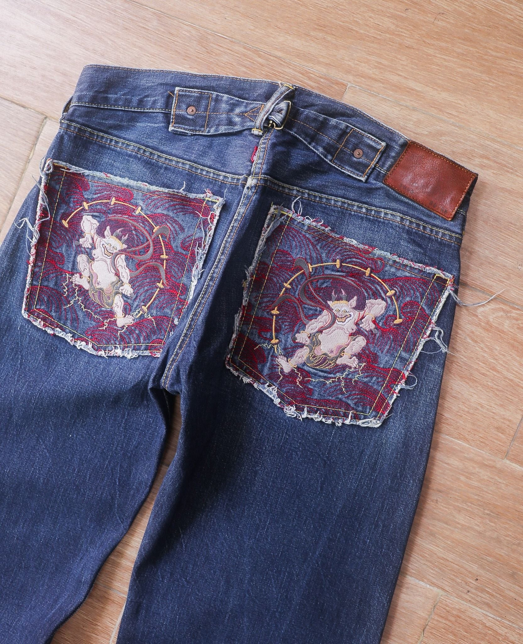  05.29.24 - VTG BAGGY SELVEDGE DENIM PANTS - RMC RED MONKEY COMPANY JAPAN 