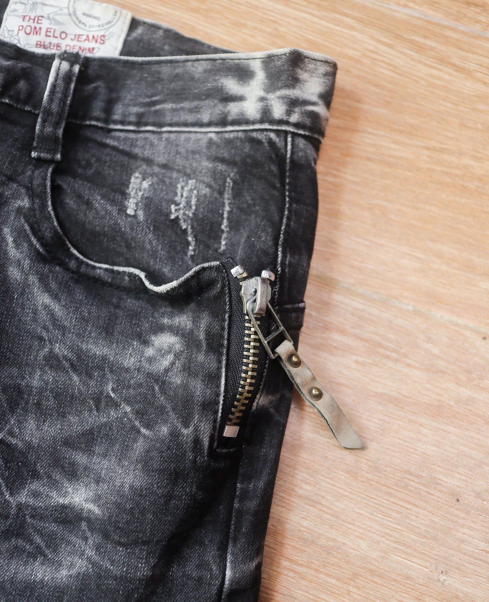  05.29.24 - VTG PUNK SLIM DENIM PANTS - THE POM ELO JEANS 