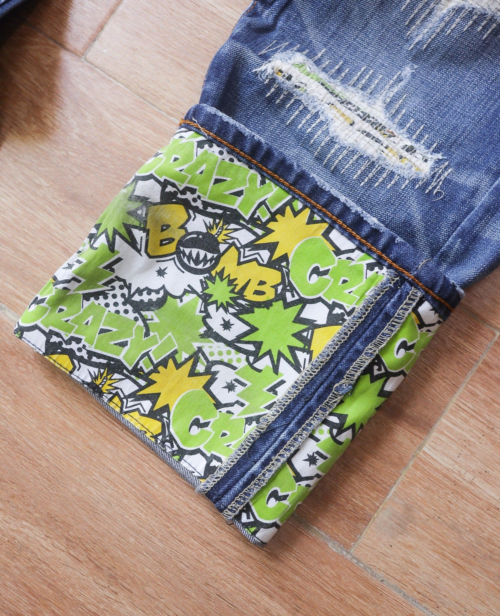  05.29.24 - VTG RELAXED FIT DENIM PANTS - CRAZY BOMB 