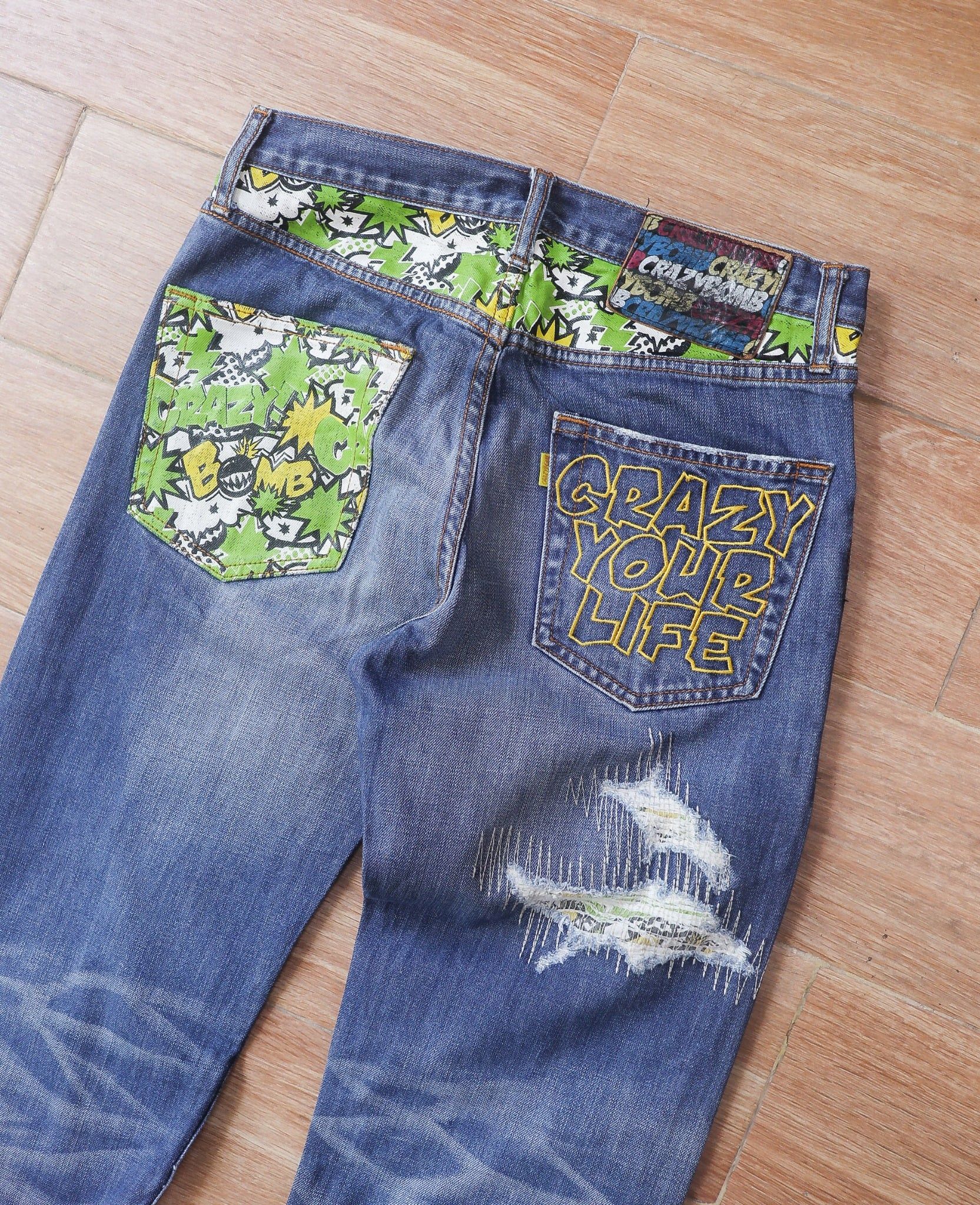  05.29.24 - VTG RELAXED FIT DENIM PANTS - CRAZY BOMB 
