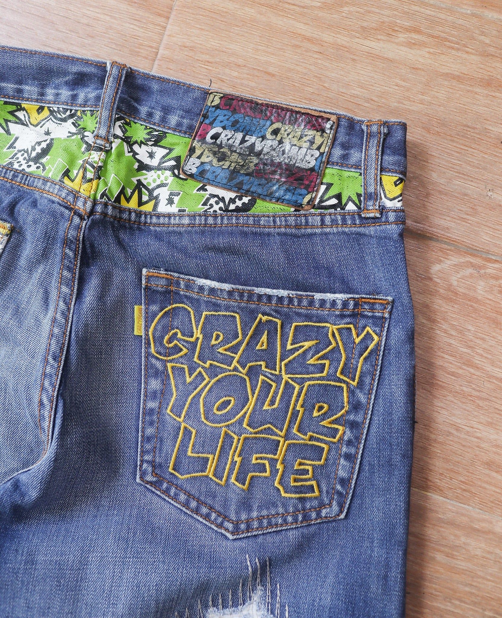  05.29.24 - VTG RELAXED FIT DENIM PANTS - CRAZY BOMB 