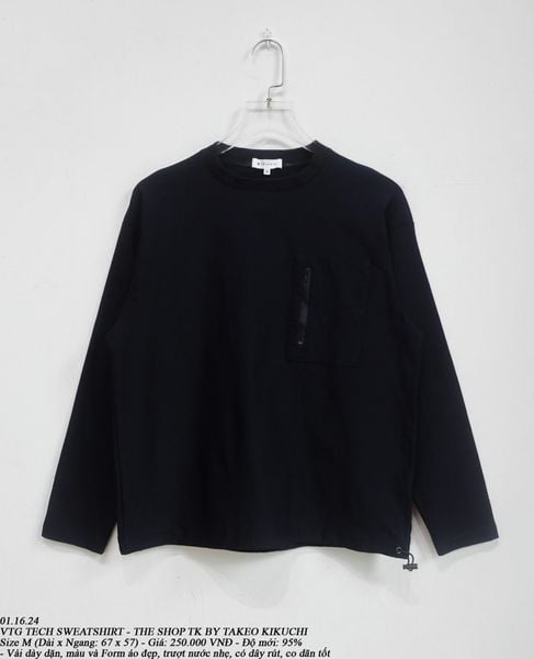  01.16.24 - VTG TECH SWEATSHIRT - TK SHOP BY TAKEO KIKUCHI 