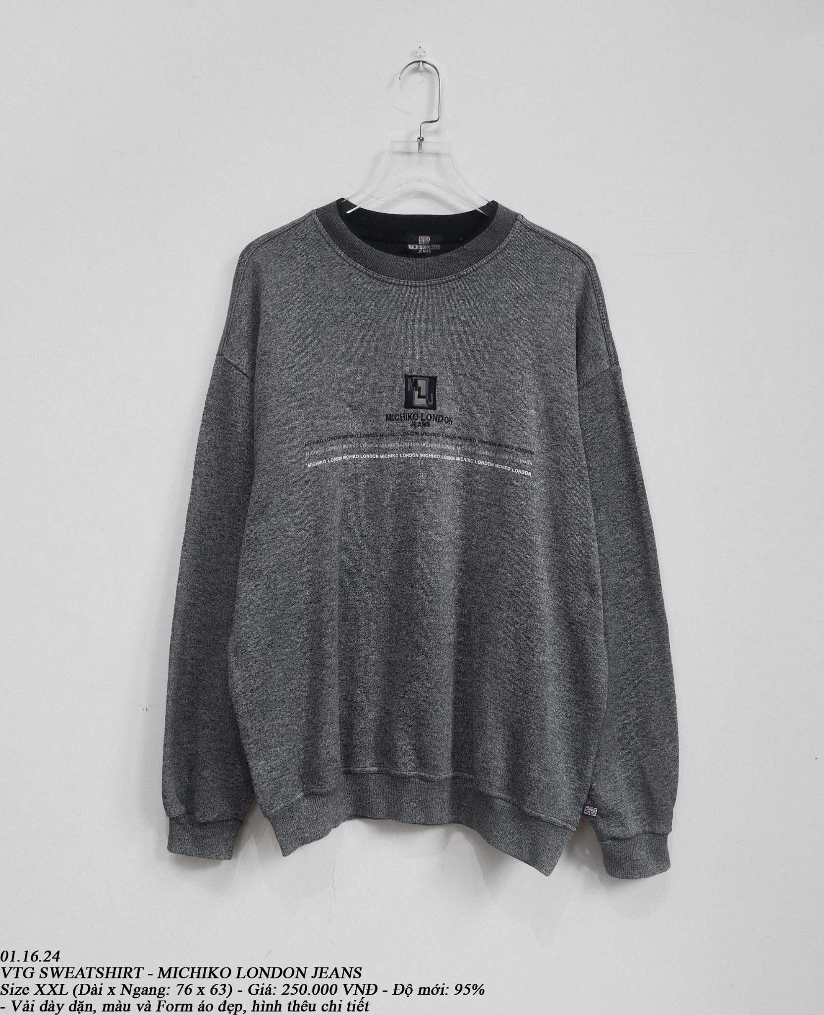  01.16.24 - VTG SWEATSHIRT - MICHIKO LONDON JEANS 