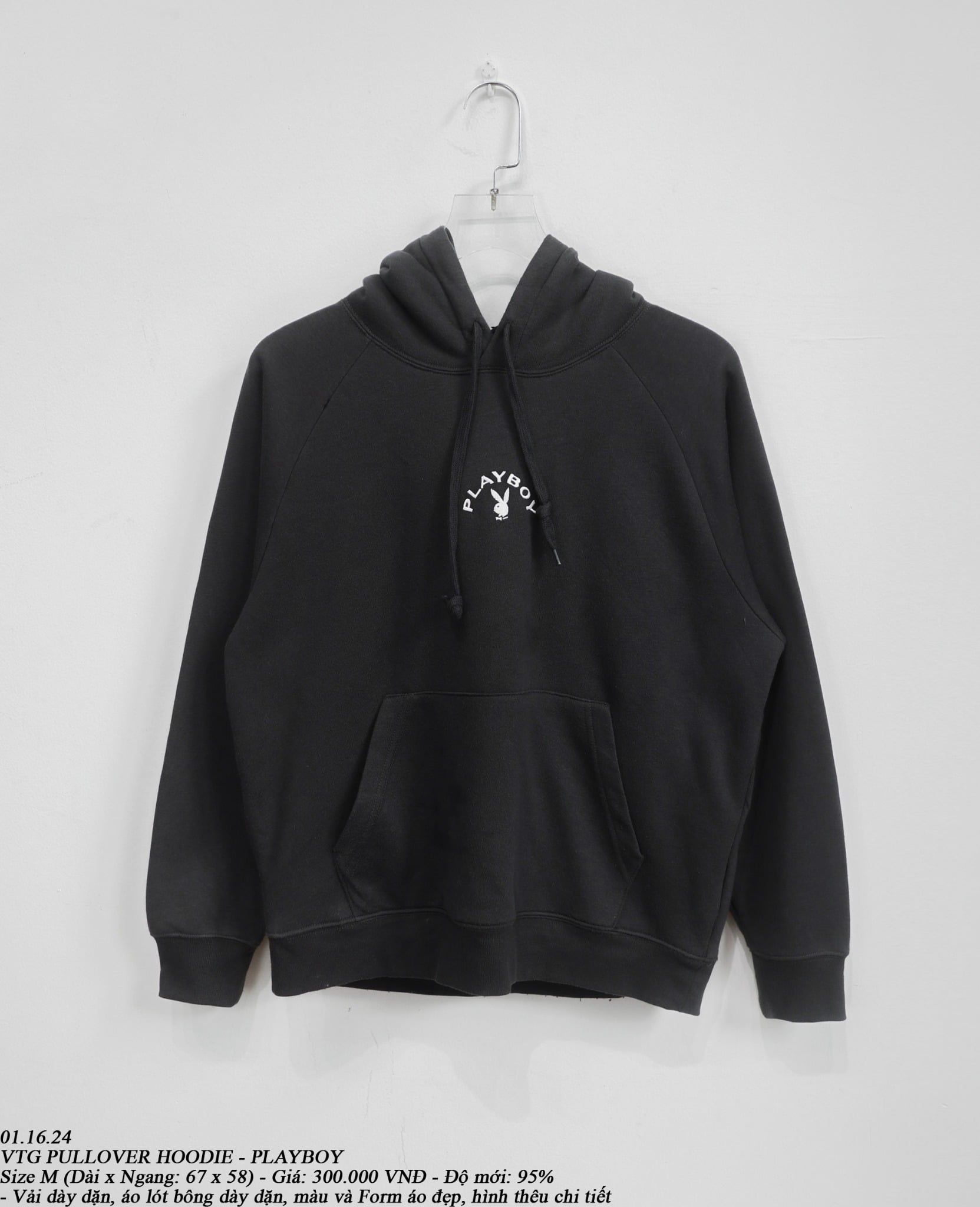  01.16.24 - VTG PULLOVER HOODIE - PLAYBOY 