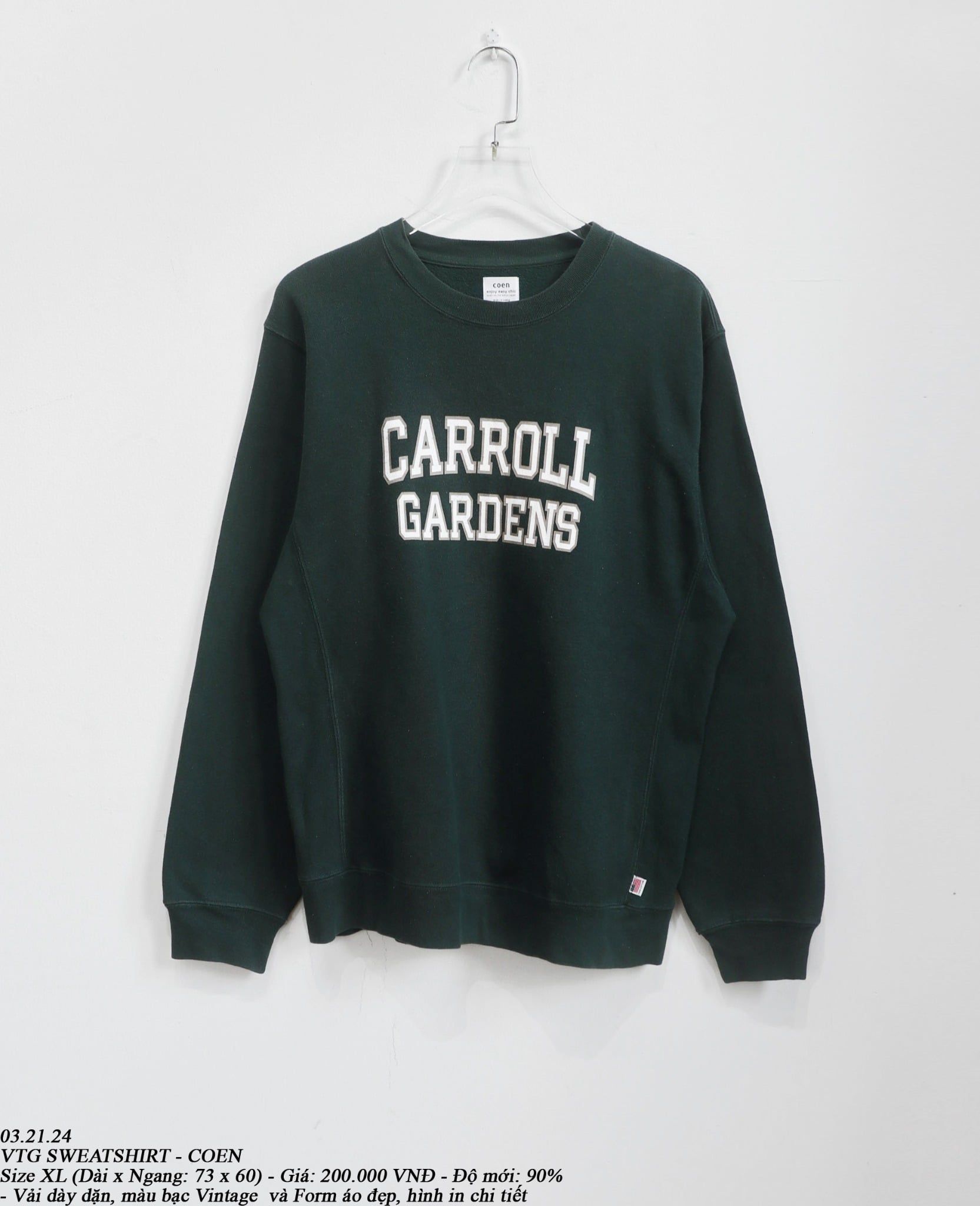  03.21.24 - VTG SWEATSHIRT - COEN 