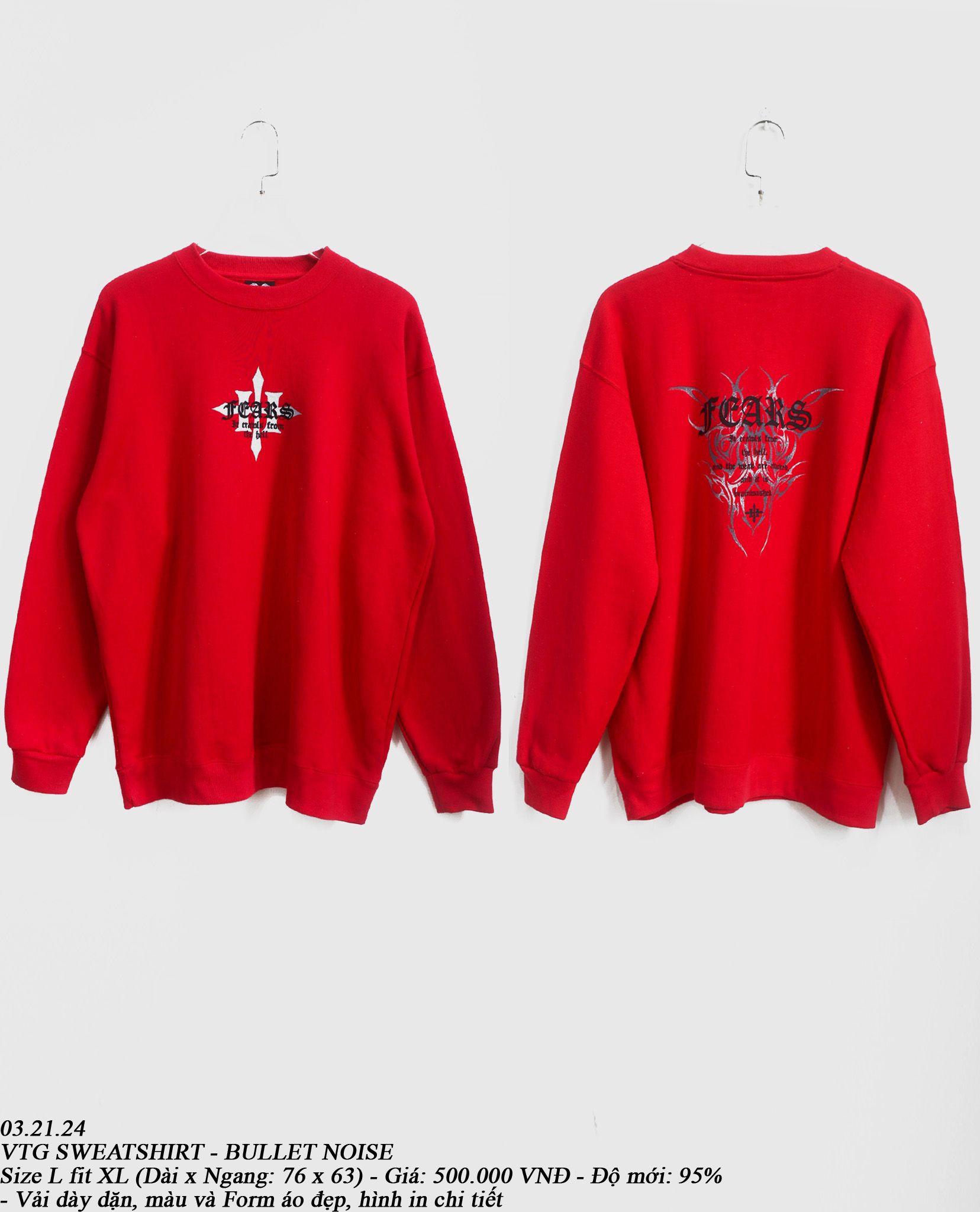  03.21.24 - VTG SWEATSHIRT - BULLET NOISE 