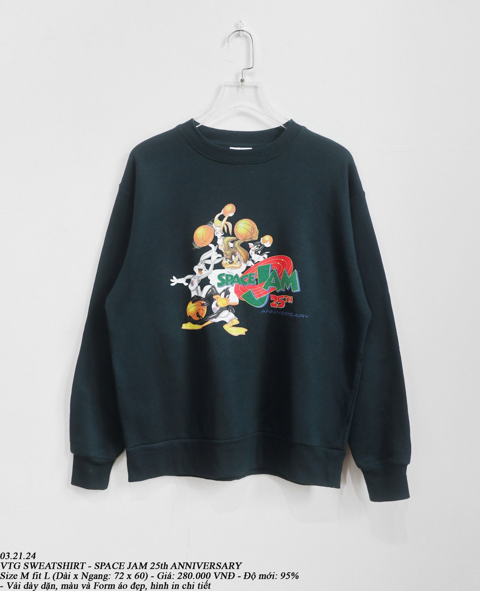  03.21.24 - VTG SWEATSHIRT - SPACE JAM 25th ANNIVERSARY 
