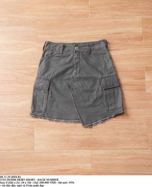  06.11.24 - VTG DENIM SKIRT SHORT - BACK NUMBER 
