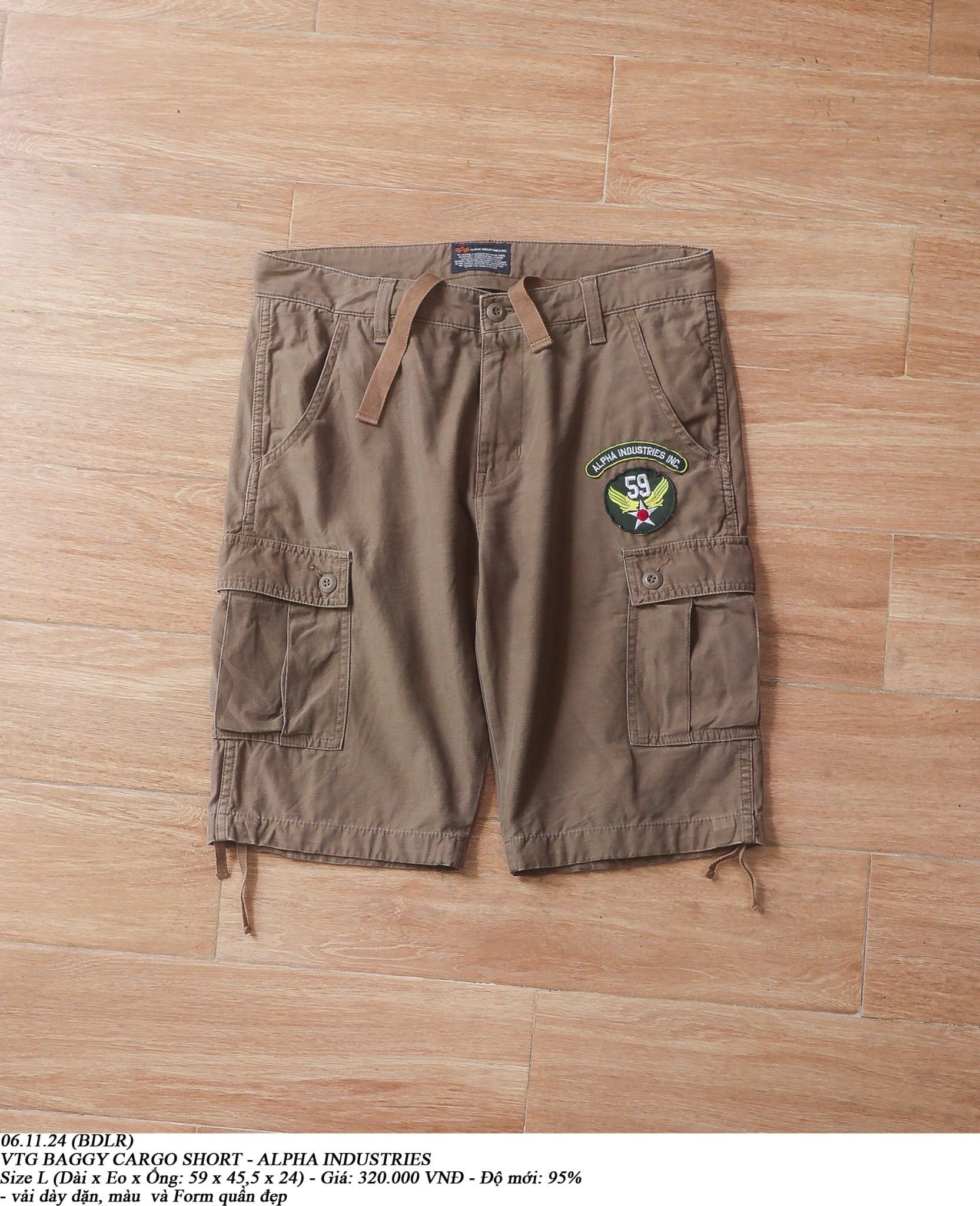  06.11.24 - VTG BAGGY CARGO SHORT - ALPHA INDUSTRIES 