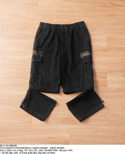  06.11.24 - VTG BAGGY CONVERTIBLE CARGO SHORT - FIRST DOWN 