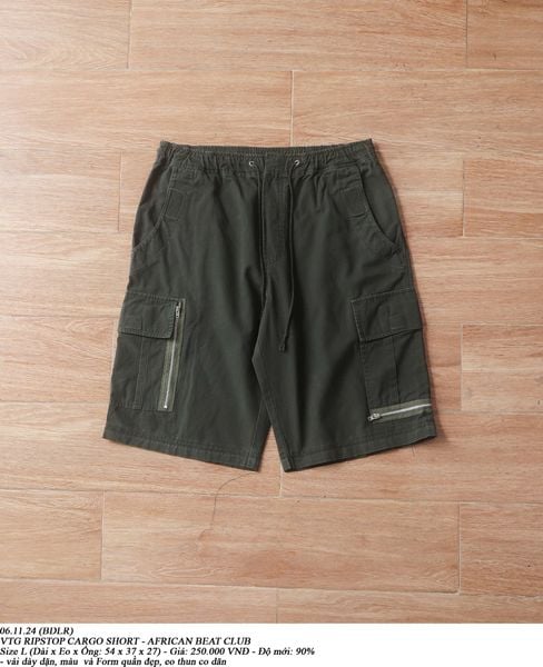  06.11.24 - VTG RIPSTOP CARGO SHORT - AFRICAN BEAT CLUB 