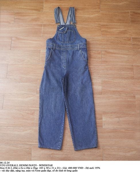  06.12.24 - VTG DENIM OVERALLS PANTS - WINSTAR 