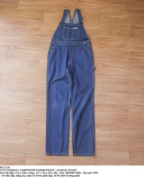  06.12.24 - VTG DENIM OVERALLS PANTS - CASUAL JEANS 