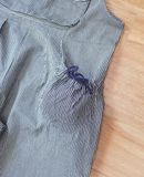  06.12.24 - VTG DENIM OVERALLS PANTS - SAND-GLASS 