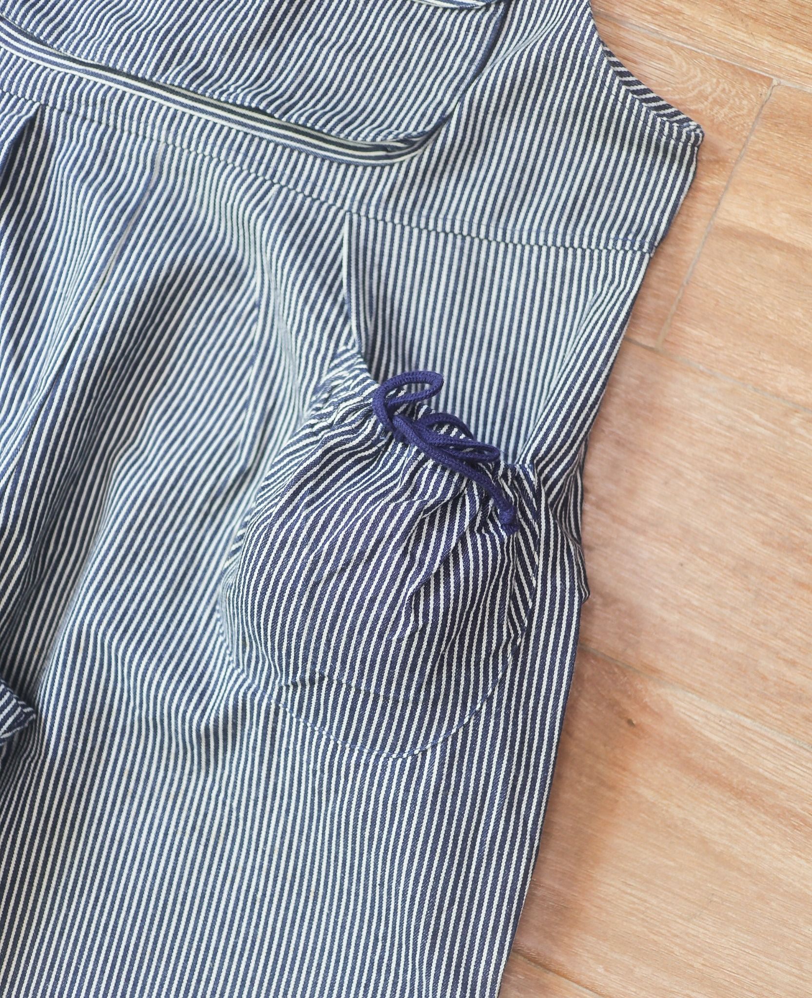  06.12.24 - VTG DENIM OVERALLS PANTS - SAND-GLASS 