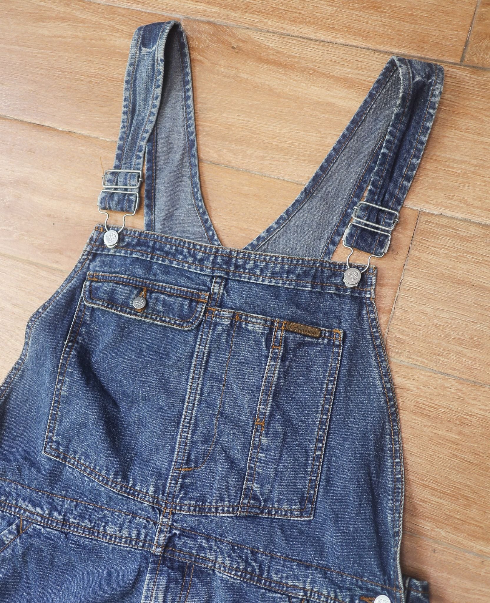 06.12.24 - VTG DENIM OVERALL CARPENTER PANTS - CALVIN KLEIN JEANS 
