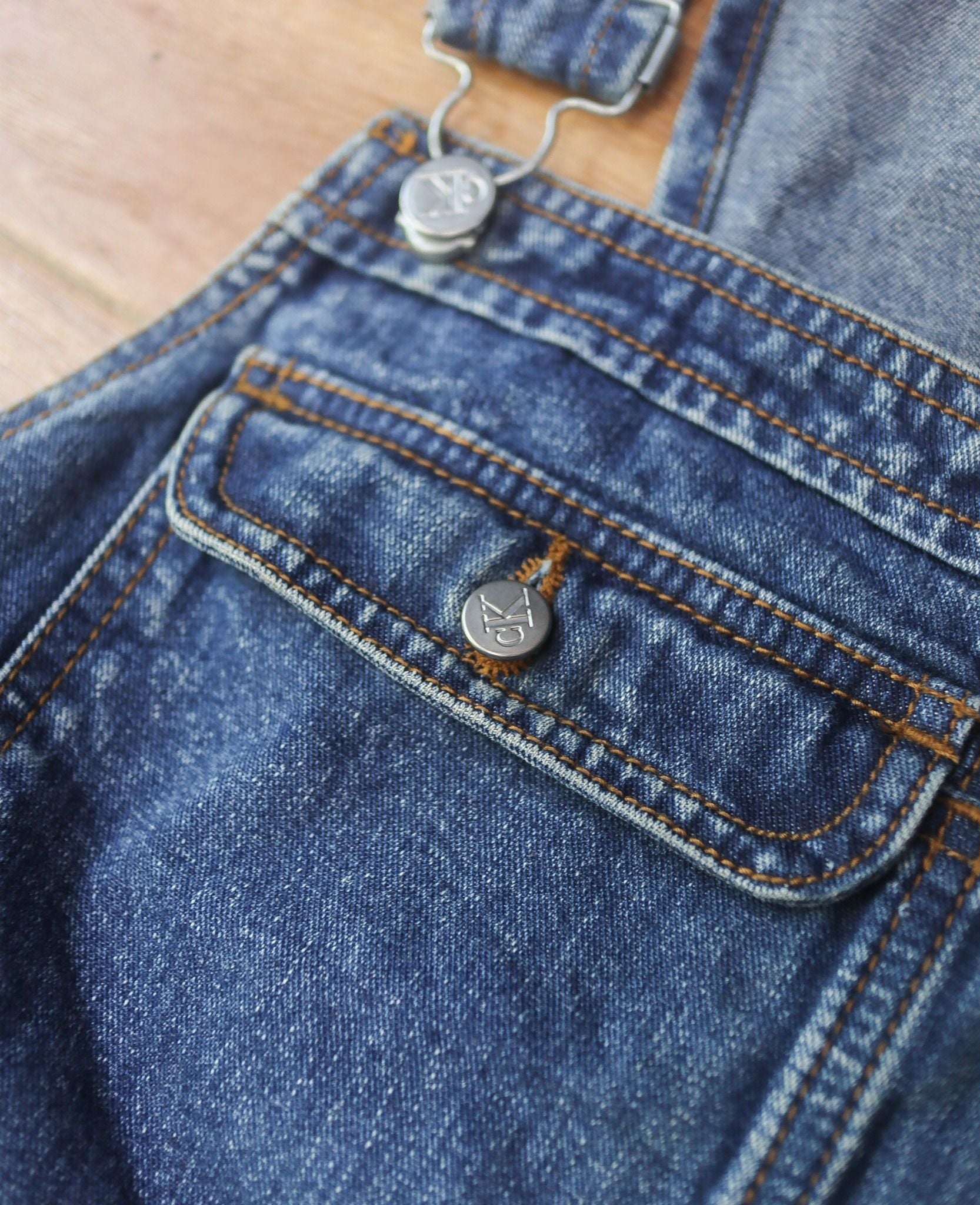  06.12.24 - VTG DENIM OVERALL CARPENTER PANTS - CALVIN KLEIN JEANS 