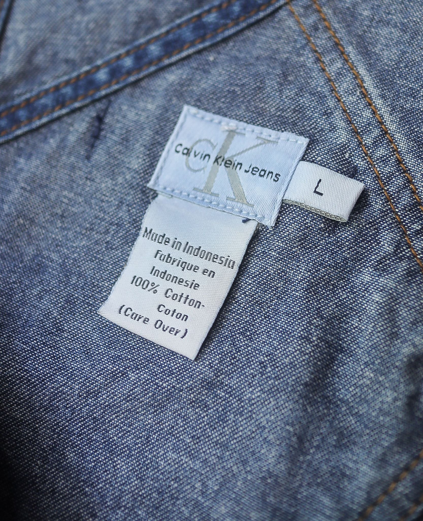  06.12.24 - VTG DENIM OVERALL CARPENTER PANTS - CALVIN KLEIN JEANS 