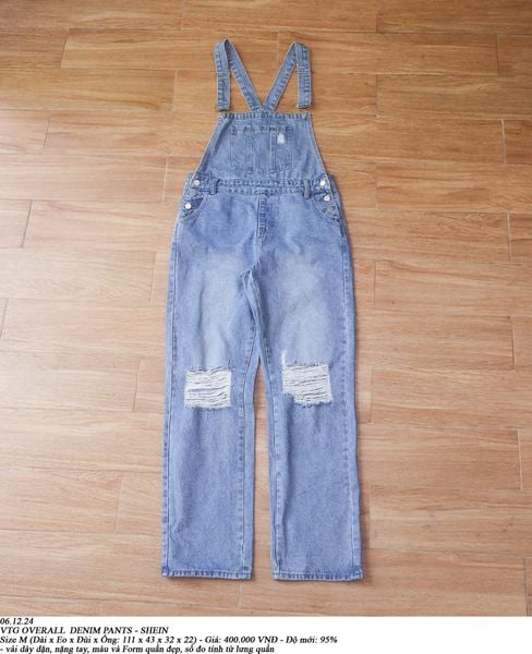  06.12.24 - VTG DENIM OVERALL PANTS - SHEIN 