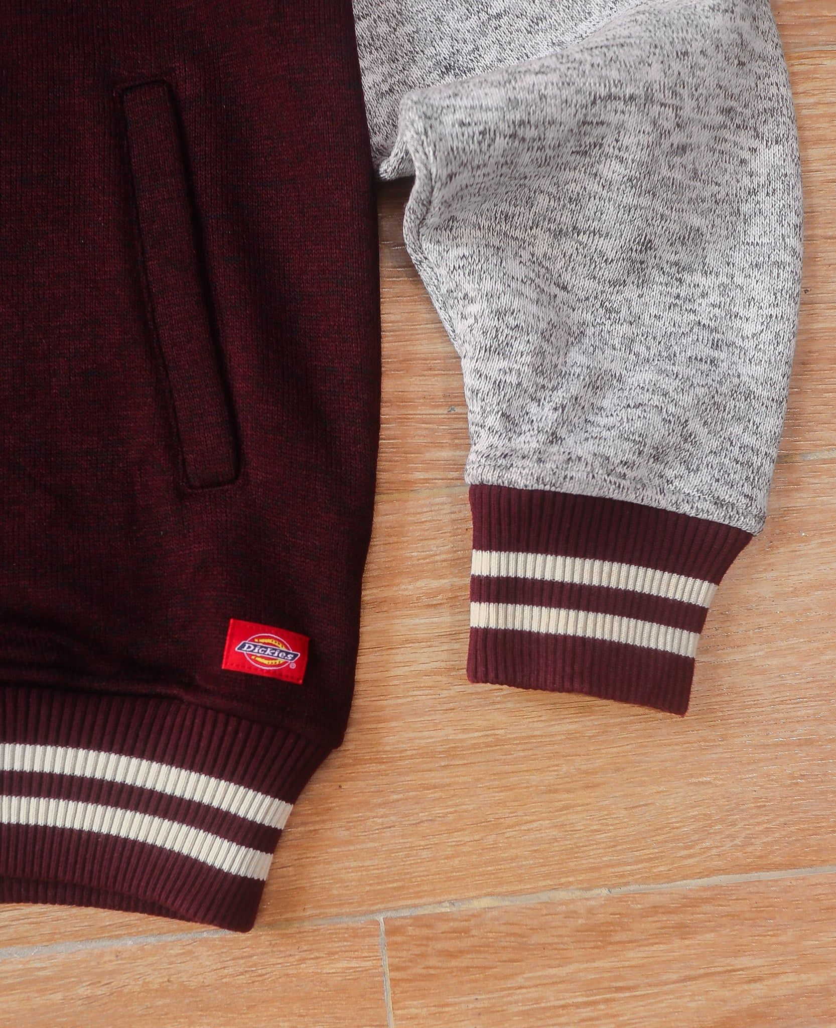  06.18.24 - VTG BUTTON UP KNIT HOODIE - DICKIES 