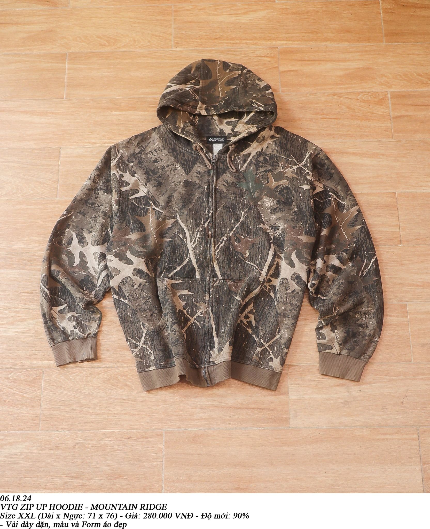  06.18.24 - VTG ZIP UP HOODIE - MOUNTAIN RIDGE 