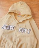  06.18.24 - VTG HEAVY BUTTON UP HOODIE - SKATE CITY LA 