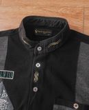  06.18.24 - VTG LONGSLEEVE STAND COLLAR SHIRT - SILVIO VALENTINO ITALY 