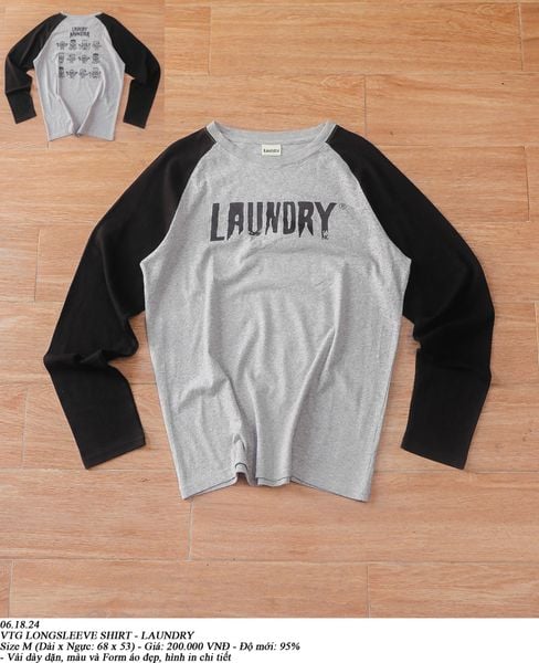  06.18.24 - VTG LONGSLEEVE SHIRT - LAUNDRY 