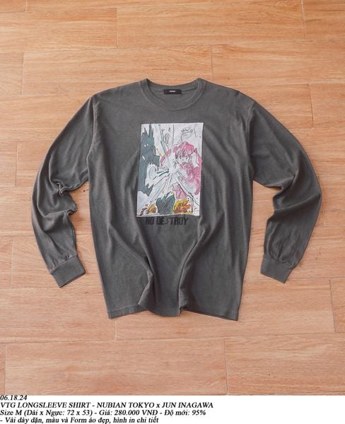  06.18.24 - VTG LONGSLEEVE SHIRT - NUBIAN TOKYO X JUN INAGAWA 