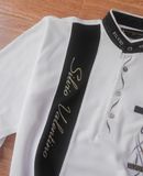  06.18.24 - VTG LONGSLEEVE STAND COLLAR SHIRT - SILVIO VALENTINO ITALY 