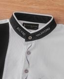  06.18.24 - VTG LONGSLEEVE STAND COLLAR SHIRT - SILVIO VALENTINO ITALY 