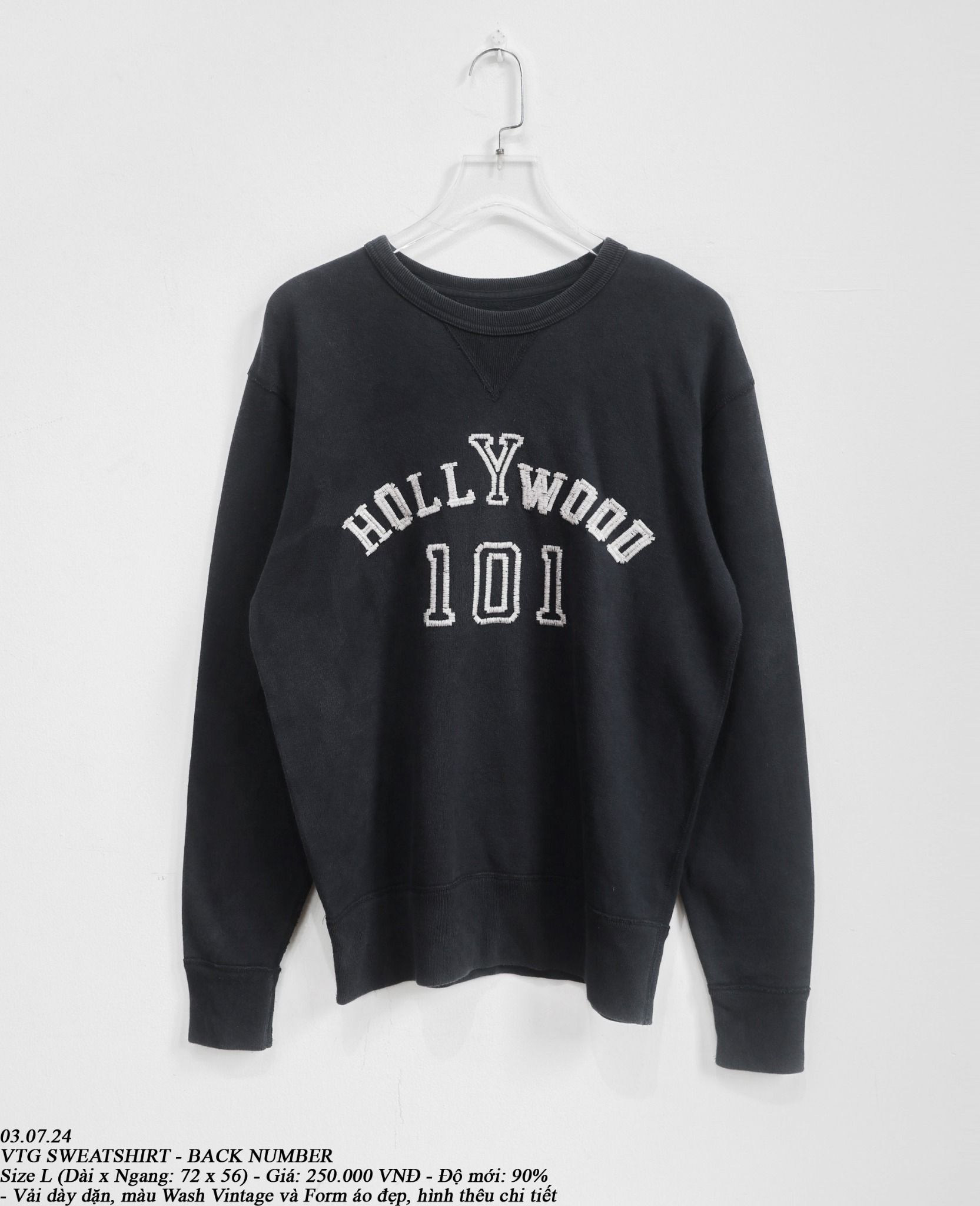  03.07.24 - VTG SWEATSHIRT - BACK NUMBER 